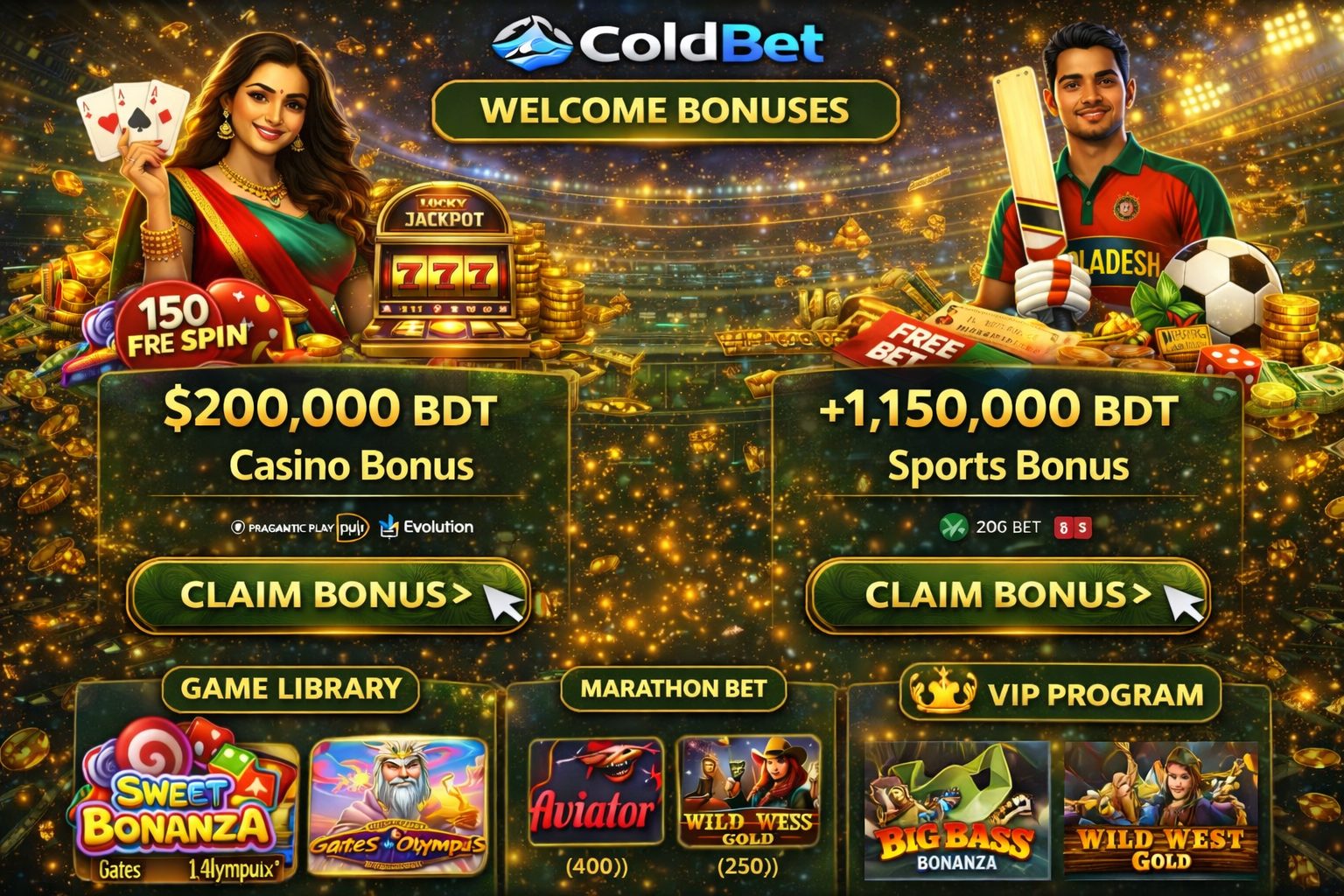 ColdBet casino bonus